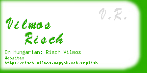 vilmos risch business card